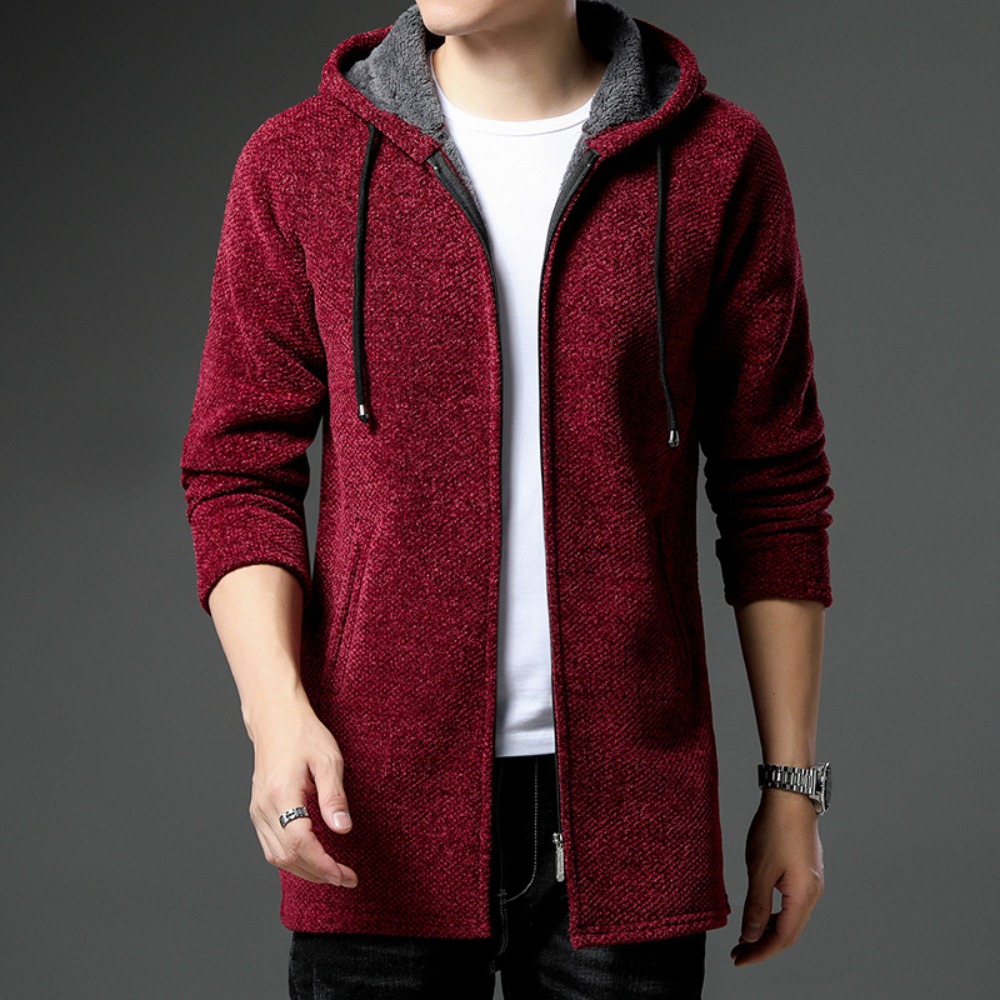 Fleece Hoodie Lined - Nuovo arrivo maglione lavorato a maglia