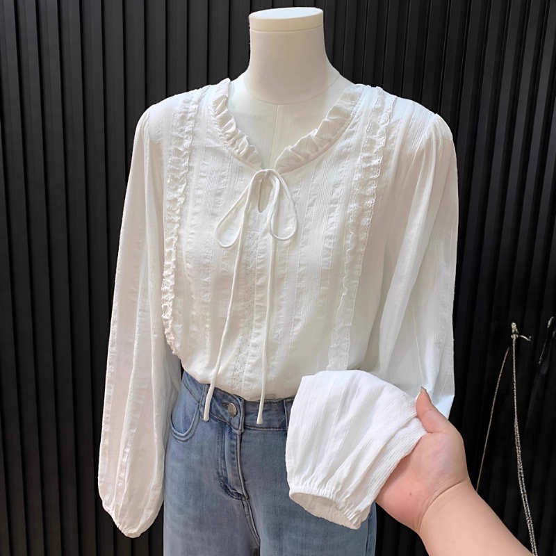Winter Clothing In French - Abbigliamento da donna Camicia con lacci