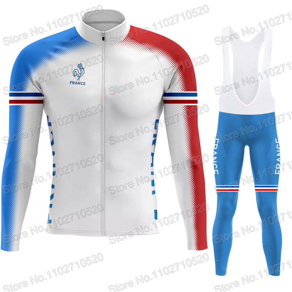 Winter Clothing In French - Maglia da ciclismo della squadra nazionale
