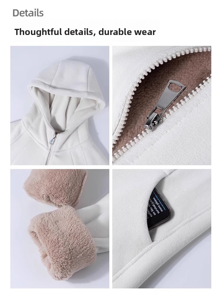 Giacca da donna in pile ispess - Fleece Hoodie Lined recensione e prezzo